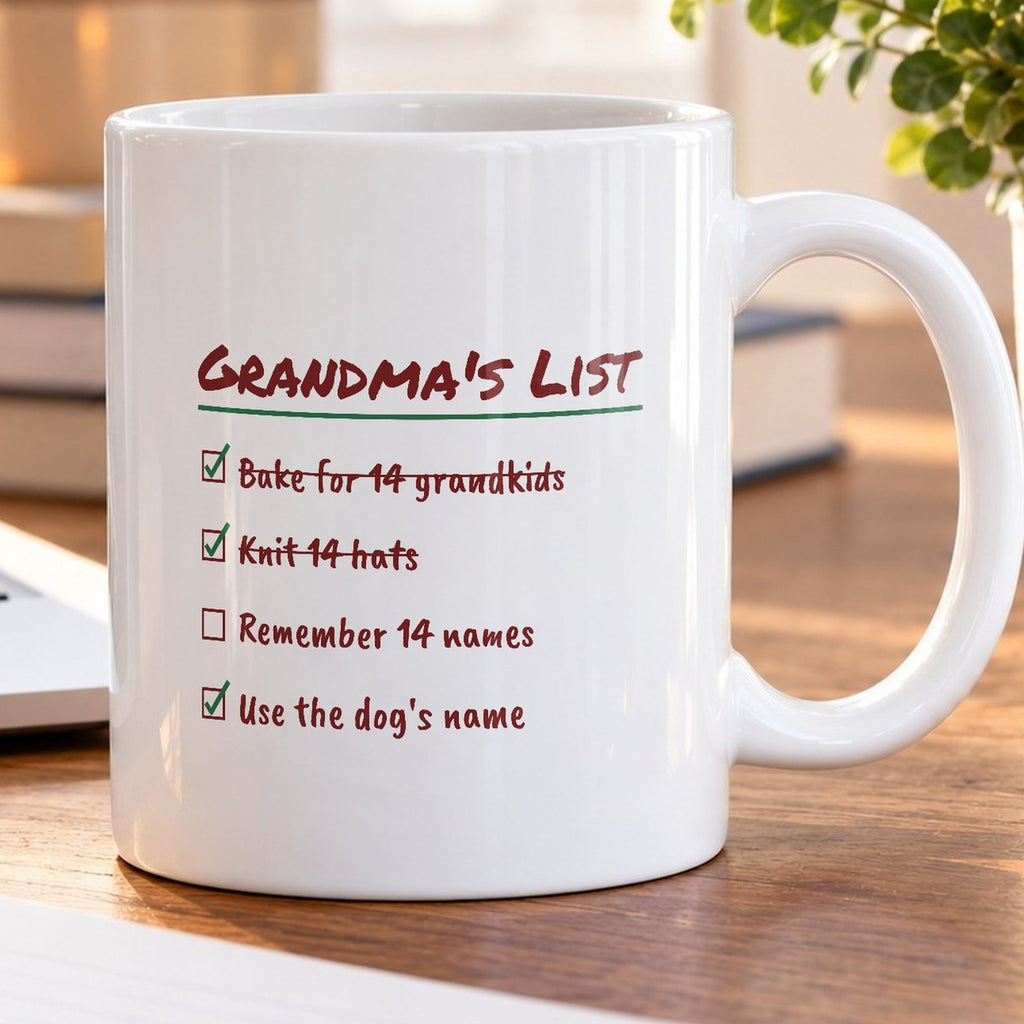 Funny Christmas Grandma Coffee Mug Remember 14 Names Use The Dog's Name - photo 5