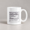 Funny Christmas Retail Coffee Mug Retail Facts Nutrition Label - photo 1