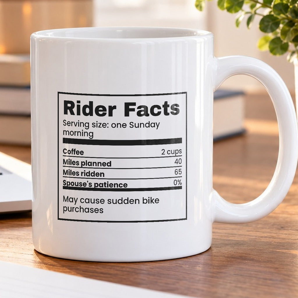 Cycling Coffee Mug Miles Planned 40 Ridden 65 - photo 5