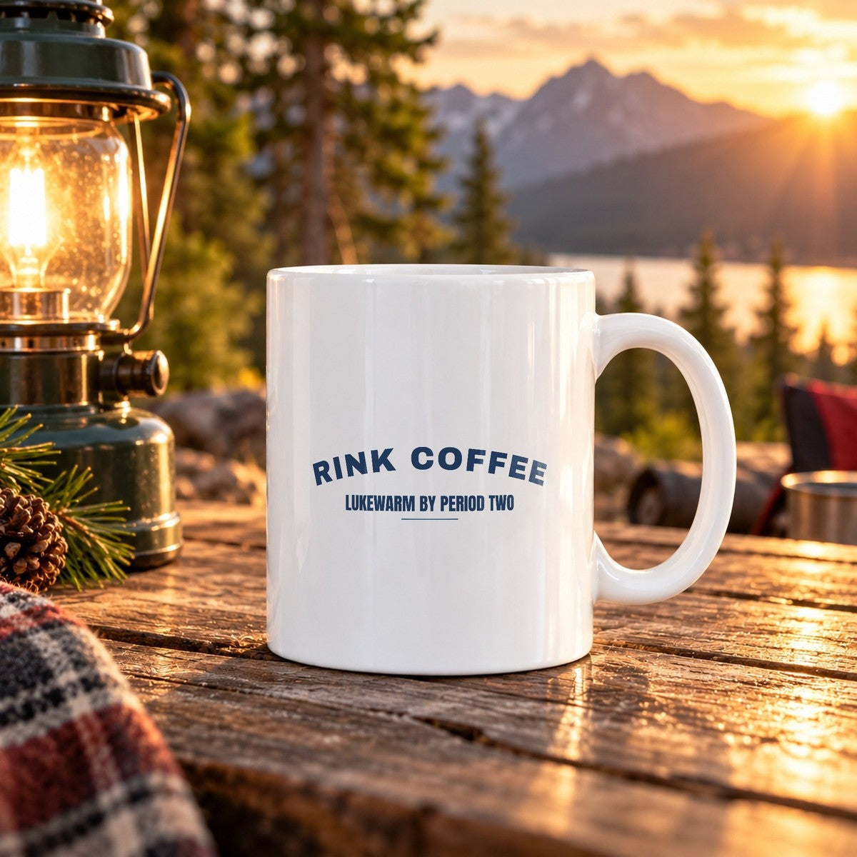 Funny Hockey Parent Coffee Mug Rink Coffee Lukewarm By Period Two - photo 1