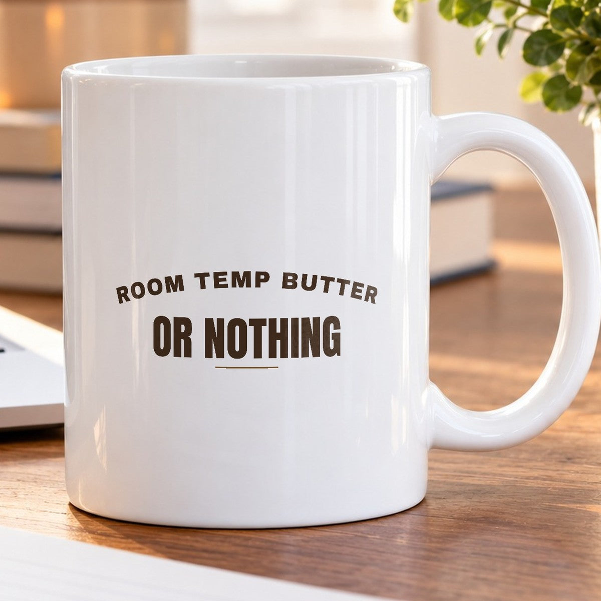 Funny Baker Coffee Mug Room Temp Butter Or Nothing Retro Arch - photo 5