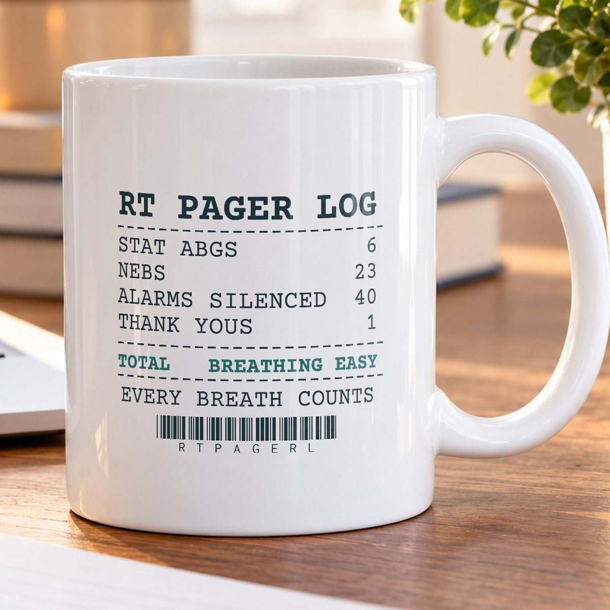 Funny Respiratory Therapist Coffee Mug RT Pager Log Alarms Silenced 40 - photo 5