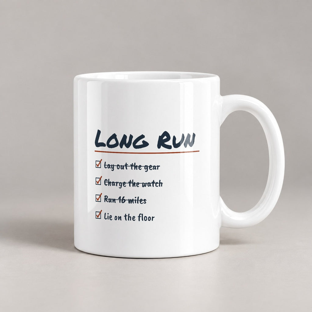 Funny Runner Coffee Mug Run Sixteen Miles Lie On The Floor - photo 1