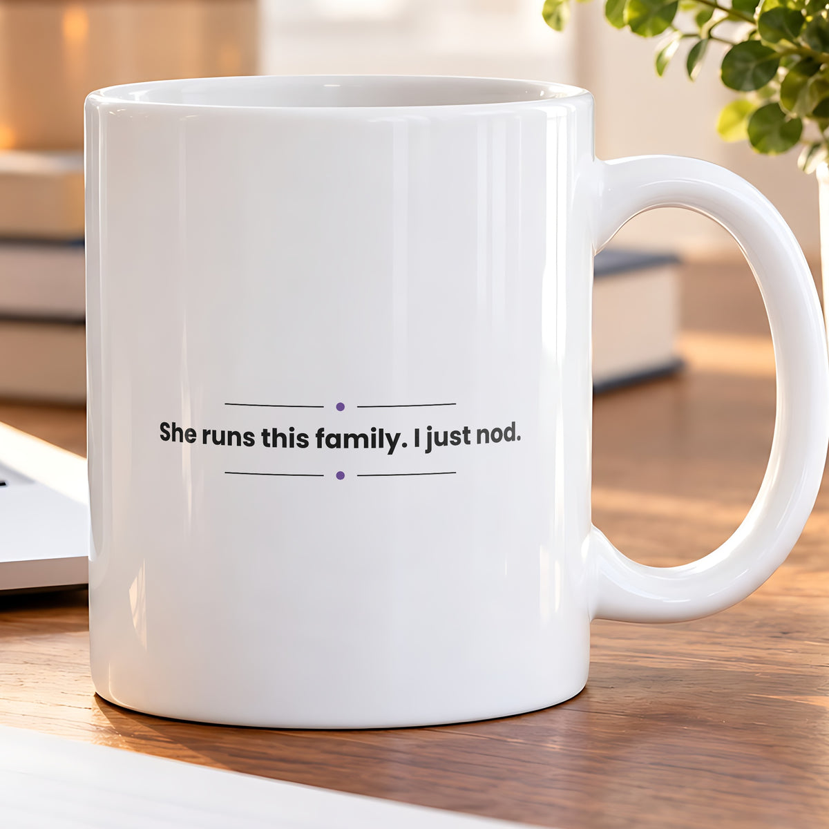 Funny Wife Coffee Mug She Runs This Family For Wife - photo 5