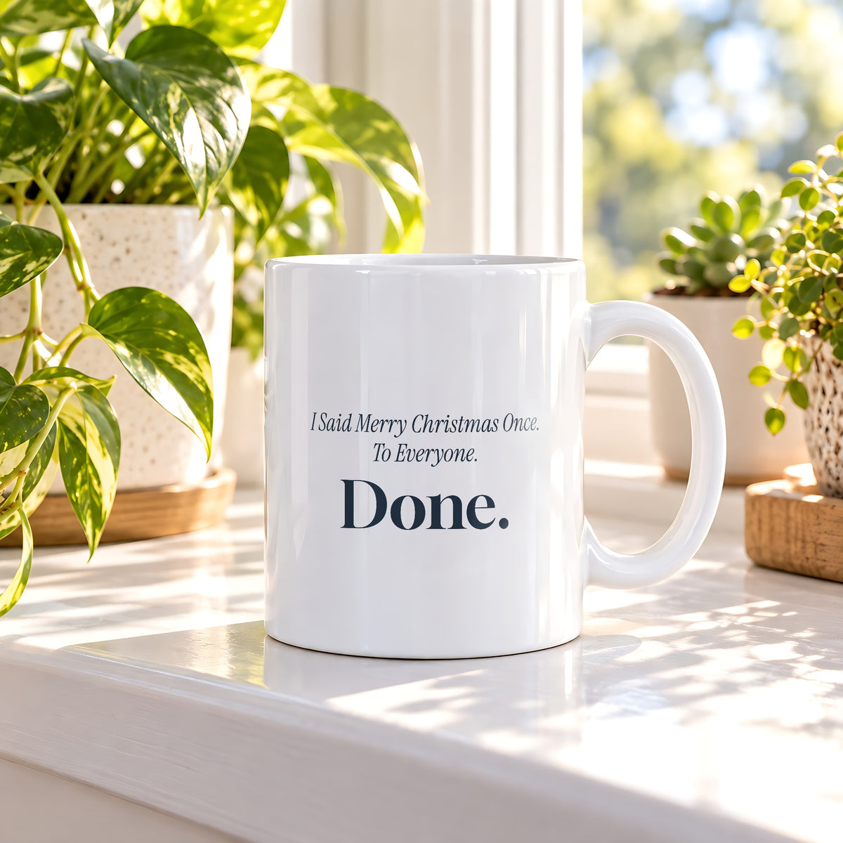 Funny Introvert Christmas Coffee Mug I Said Merry Christmas Once - photo 2