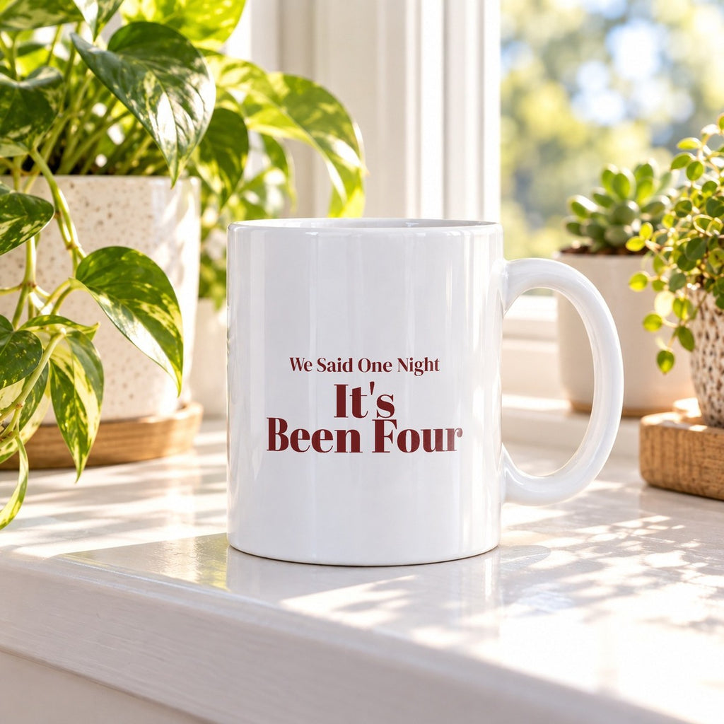 Funny Christmas In-Laws Coffee Mug We Said One Night It's Been Four - photo 2