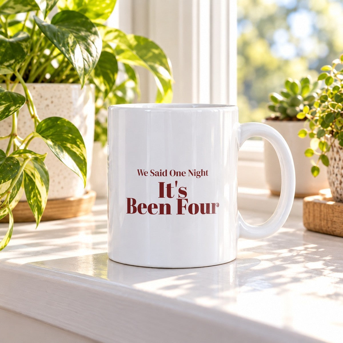 Funny Christmas In-Laws Coffee Mug We Said One Night It's Been Four - photo 2