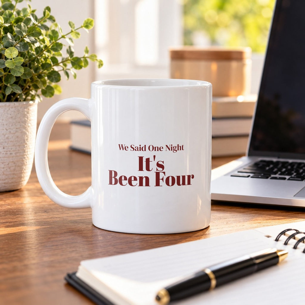 Funny Christmas In-Laws Coffee Mug We Said One Night It's Been Four - photo 4