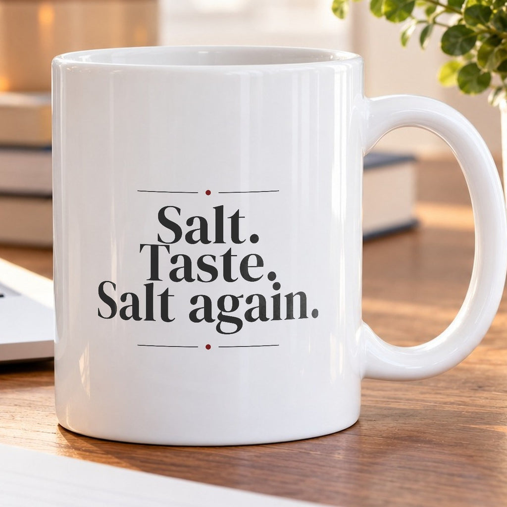 Cooking Coffee Mug Salt Taste Salt Again - photo 5