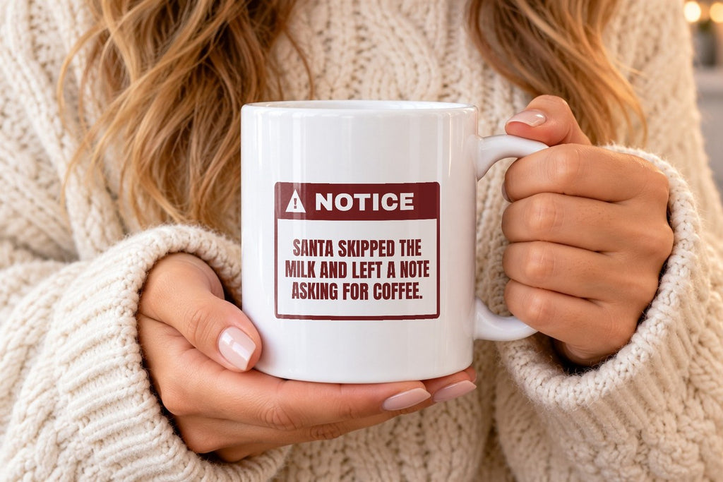 Funny Christmas Coffee Mug Santa Wants Coffee Not Milk - photo 1