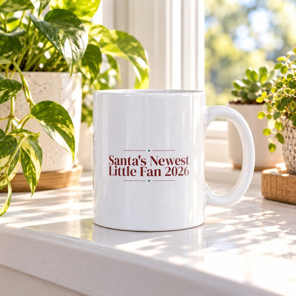 Christmas Coffee Mug Santa's Newest Little Fan 2026 Baby Keepsake - photo 2