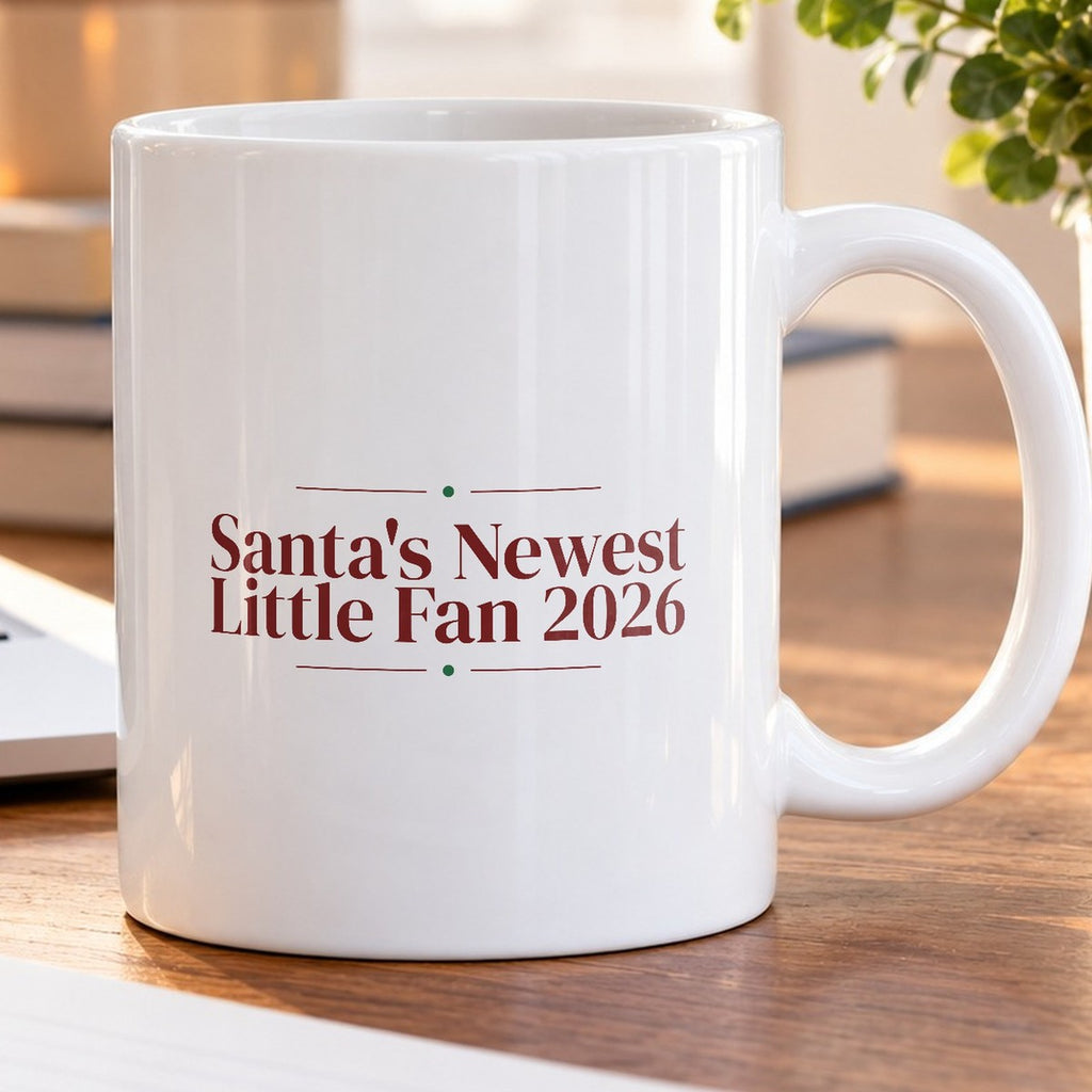 Christmas Coffee Mug Santa's Newest Little Fan 2026 Baby Keepsake - photo 5