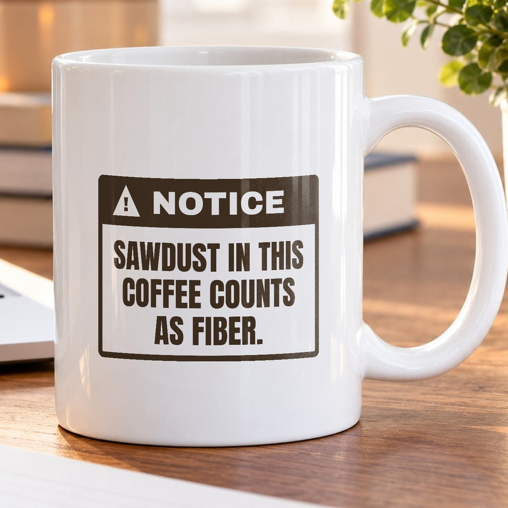 Funny Carpenter Coffee Mug Sawdust In Coffee Notice For Carpenters - photo 5