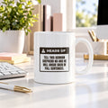 Funny German Shepherd Coffee Mug Says No Back In Full Sentences - photo 1