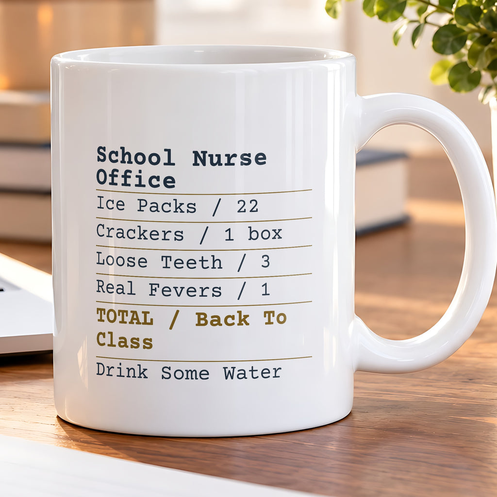Funny School Nurse Coffee Mug Nurse Office Receipt For School Nurses - photo 5
