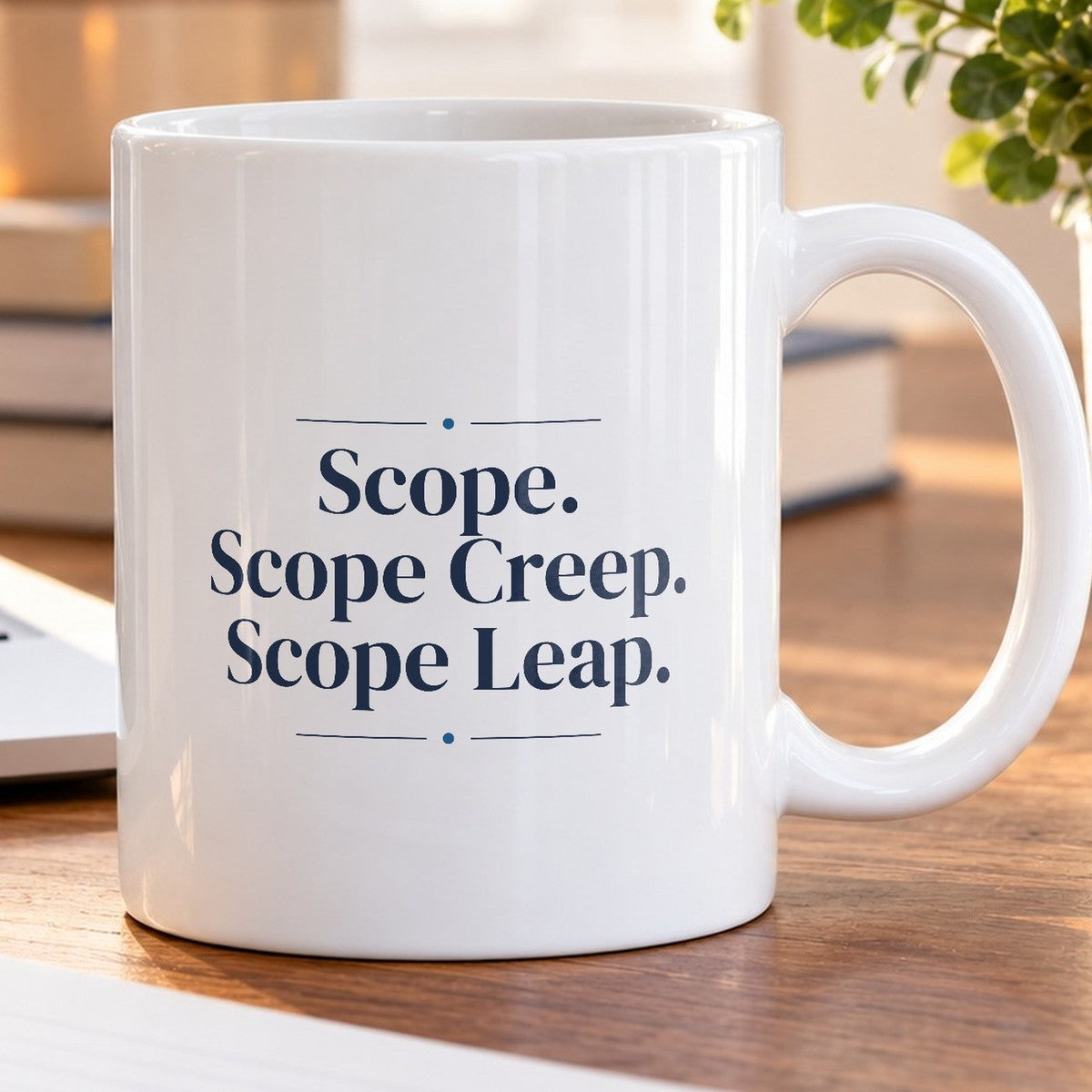 Funny Project Manager Coffee Mug Scope Creep Scope Leap For PMs - photo 5