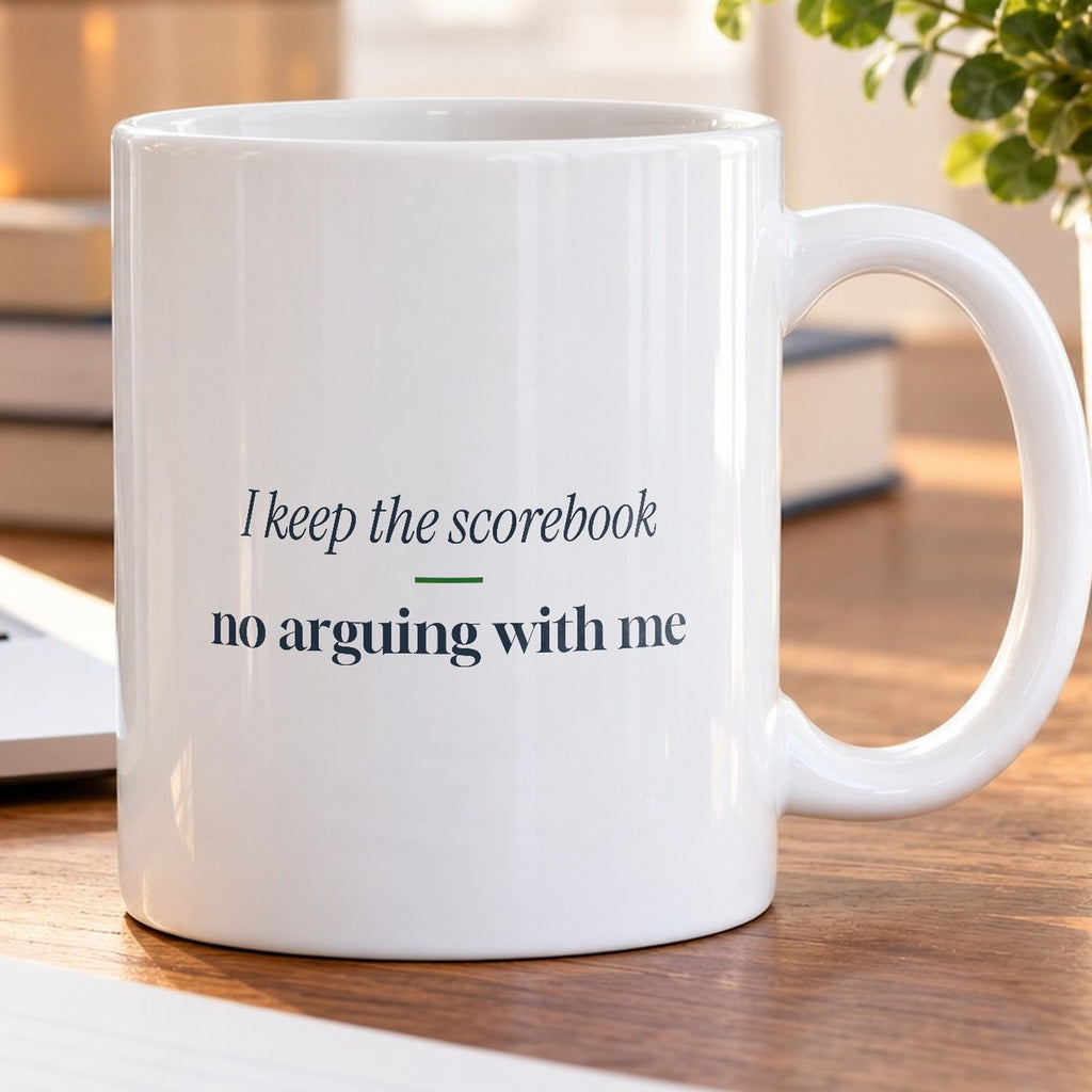 Softball Coffee Mug I Keep The Scorebook - photo 5