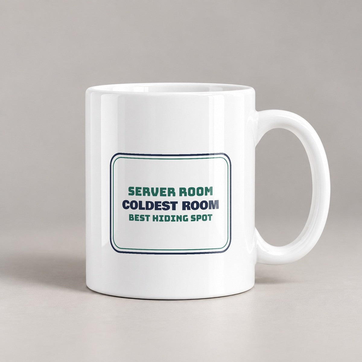 Funny IT Support Coffee Mug Server Room Hiding Spot For Sysadmins - photo 3