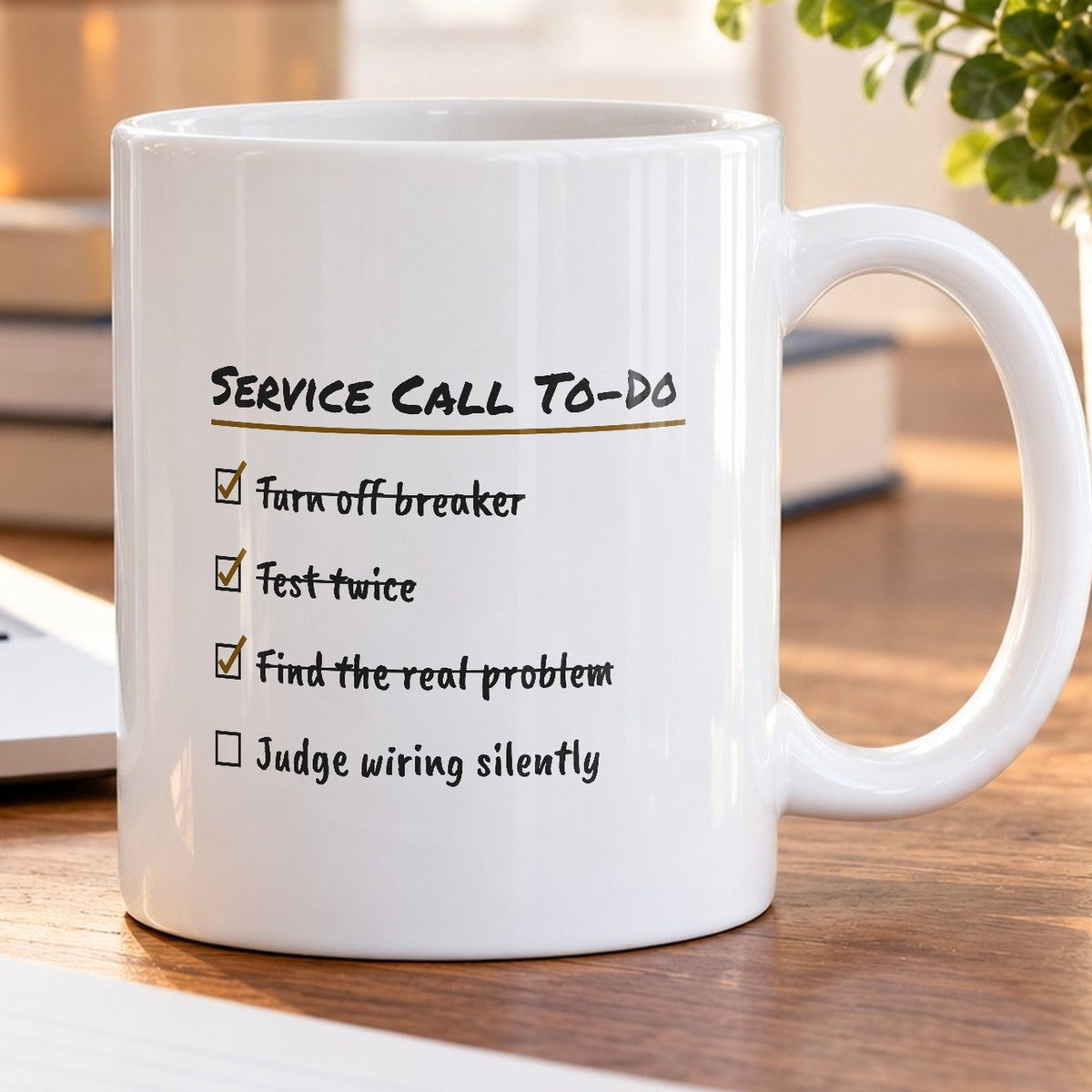 Service Call Checklist Coffee Mug For Electrician - photo 5
