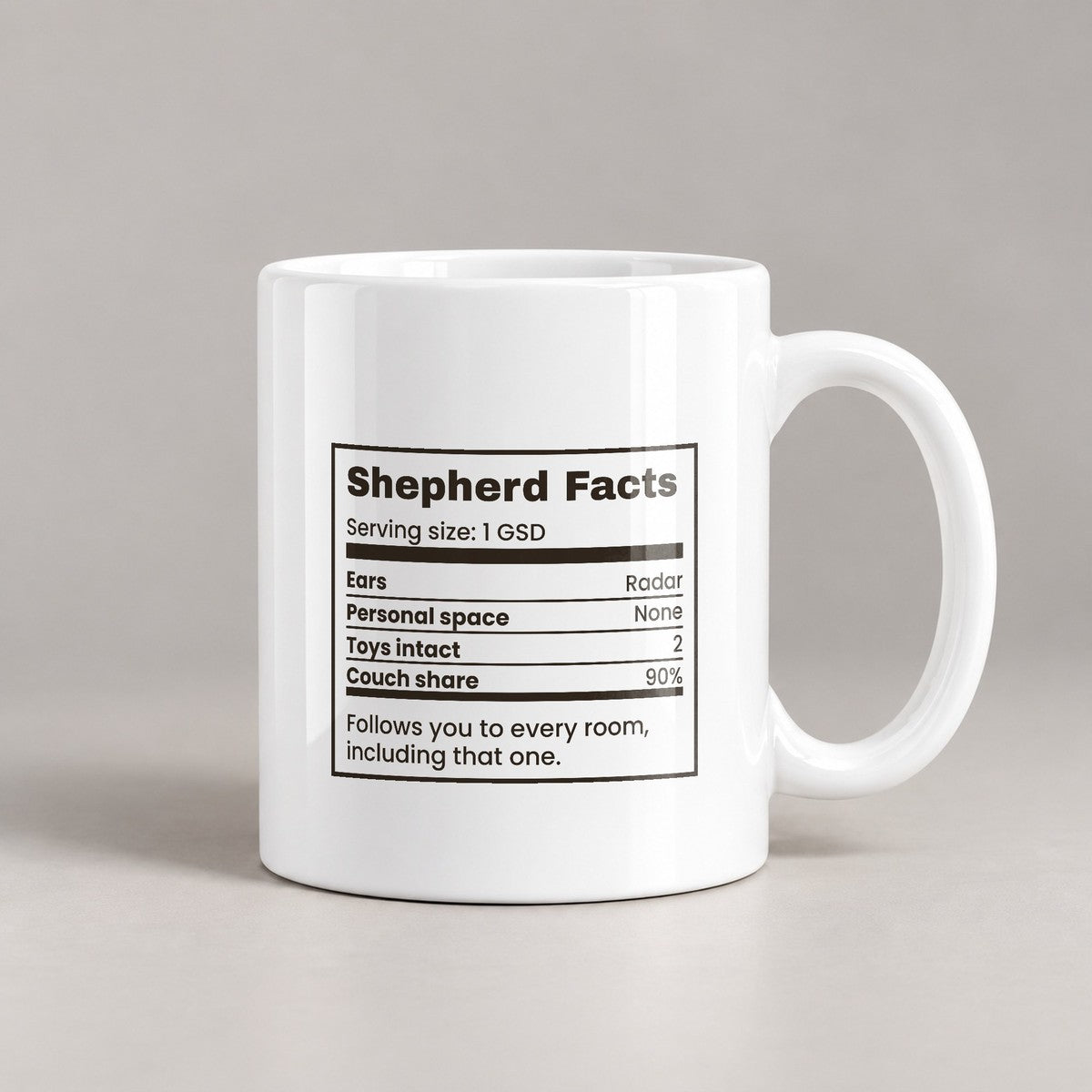 Funny German Shepherd Coffee Mug Shepherd Facts Personal Space None - photo 2