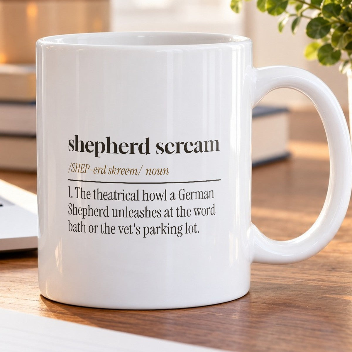 Funny German Shepherd Coffee Mug Shepherd Scream Dictionary For Dog Moms - photo 5