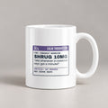 Funny Overthinker Coffee Mug Shrug 10mg Prescription For Overthinkers - photo 1