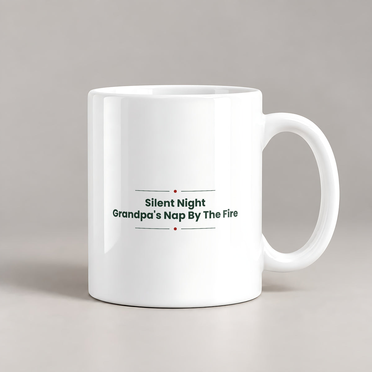Funny Grandpa Christmas Coffee Mug Silent Night Grandpa's Nap - photo 1