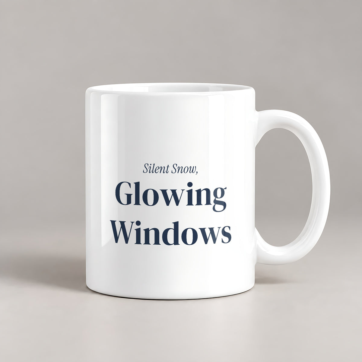 Cozy Winter Coffee Mug Silent Snow Glowing Windows - photo 1