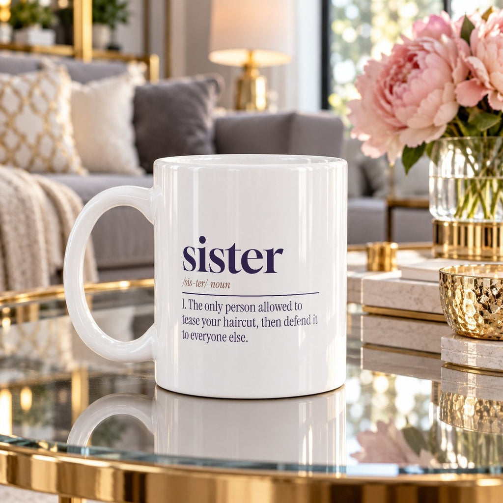 Funny Sister Dictionary Mug Only I Can Tease Your Haircut - photo 4