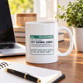 Funny Christmas Coffee Mug Sit Down 15mg Prescription For The Host - photo 1