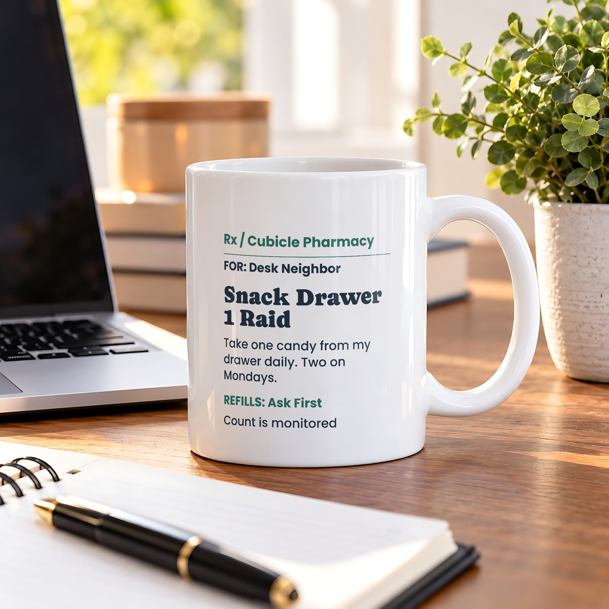 Funny Coworker Coffee Mug Snack Drawer Prescription For Coworkers - photo 2
