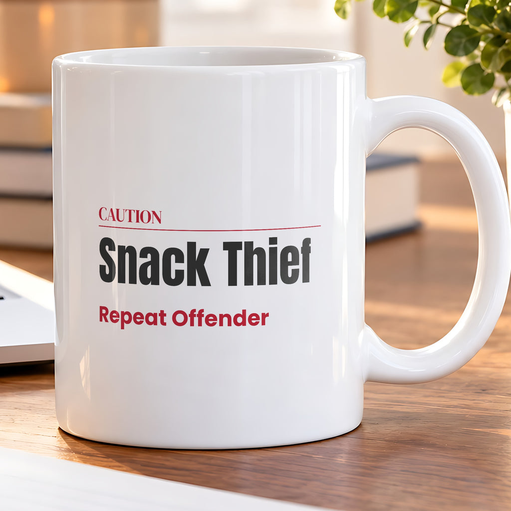 Funny Husband Coffee Mug Snack Thief For Him - photo 5