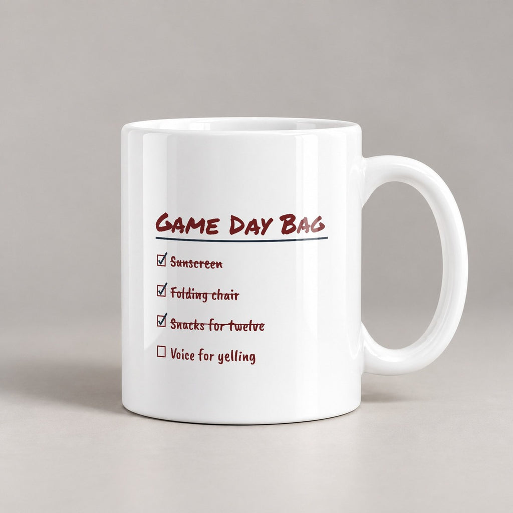 Funny Baseball Mom Coffee Mug Game Day Bag Checklist - photo 3