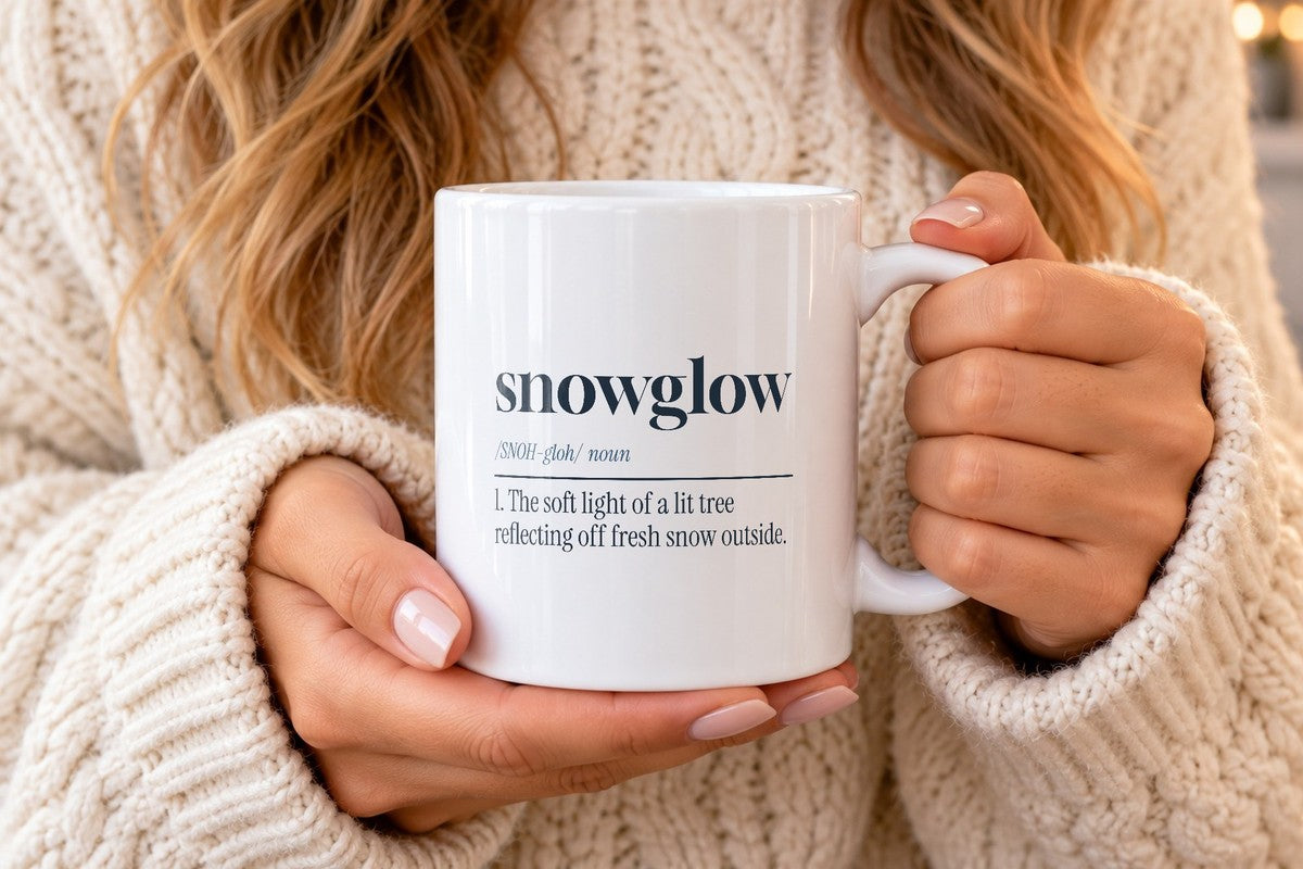 Christmas Coffee Mug Snowglow Dictionary Definition Cozy Winter - photo 2