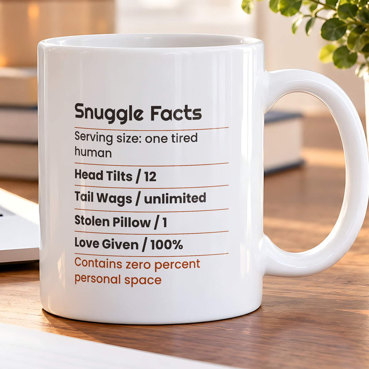 Funny Dog Coffee Mug Snuggle Facts Label For Dog Lovers - photo 5