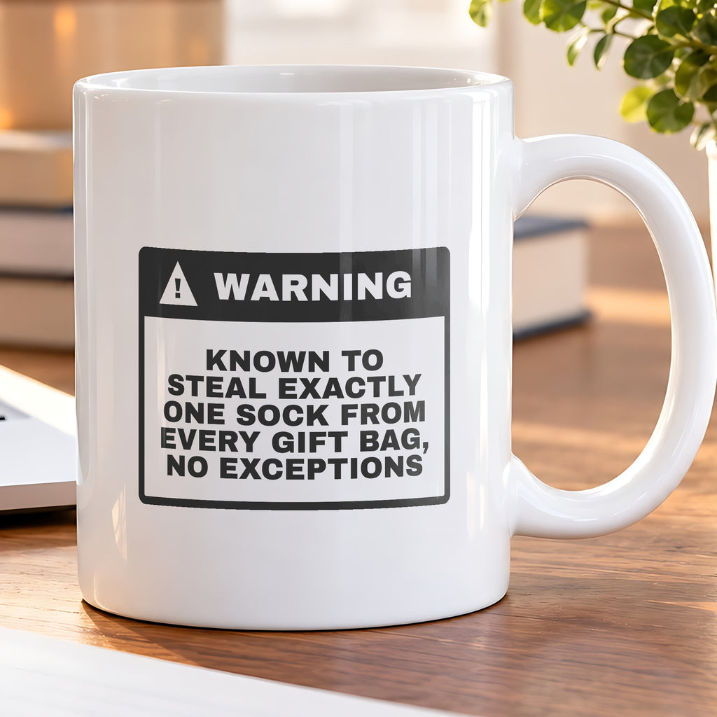 Funny Dog Valentine Coffee Mug Sock Thief Warning For Dog Owners - photo 5
