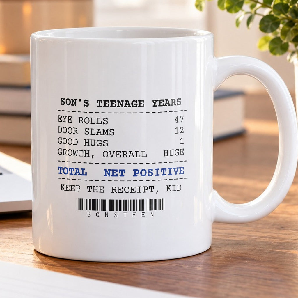 Funny Dad Mug Net Positive Keep The Receipt Kid - photo 5