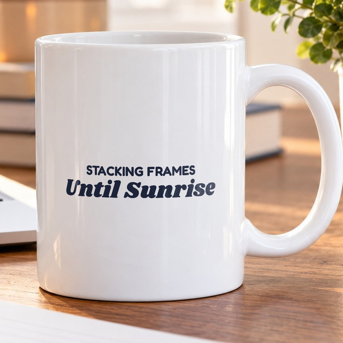 Funny Astrophotography Coffee Mug Stacking Frames Until Sunrise - photo 5