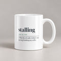 Funny Wrestling Coach Coffee Mug Stalling Dictionary Definition - photo 1