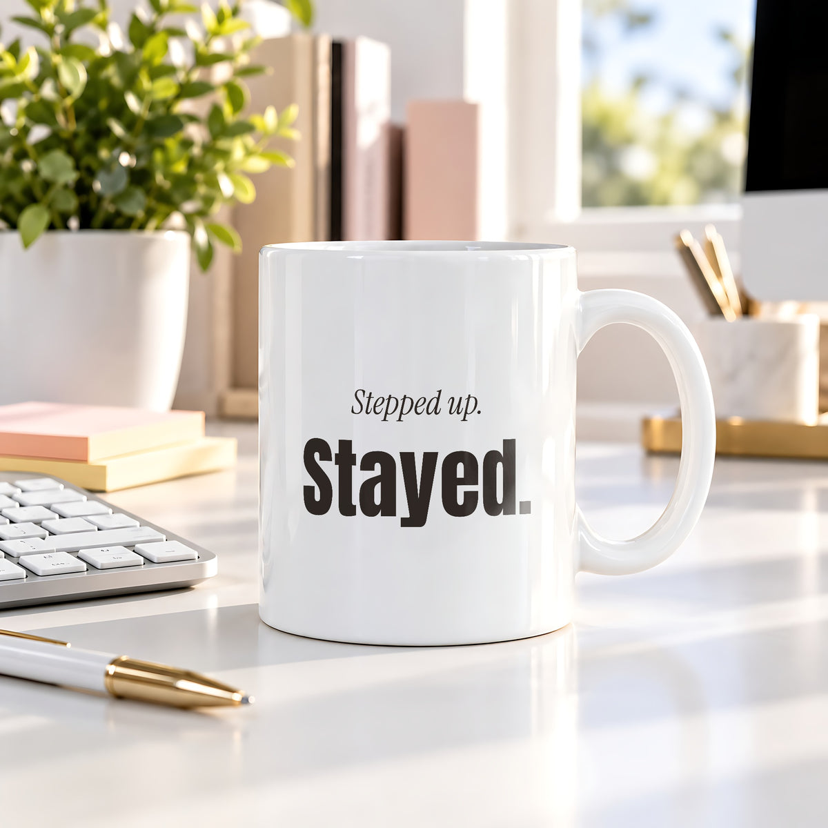 Stepdad Coffee Mug Stepped Up Stayed For Bonus Dad - photo 3