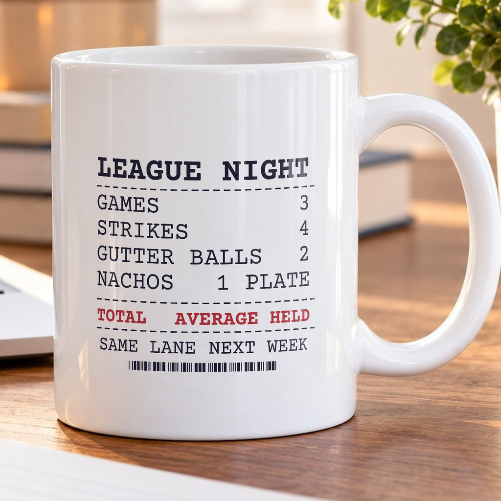 Funny Bowling Coffee Mug Strikes 4 Gutter Balls 2 League Receipt - photo 5