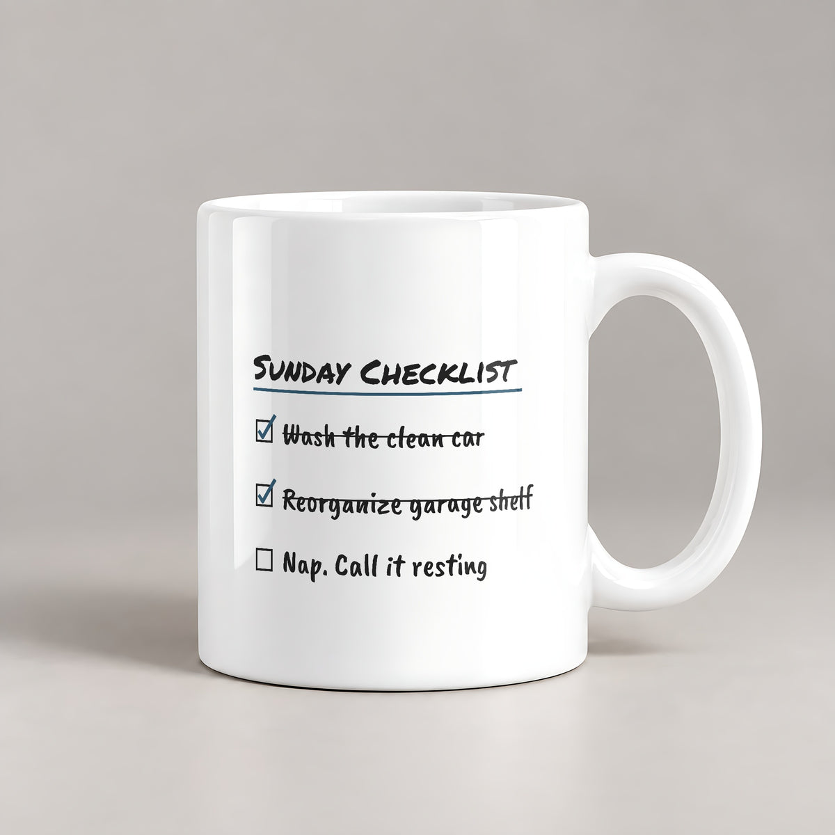 Funny Dad Coffee Mug Sunday Checklist Nap For Dad Fathers - photo 2