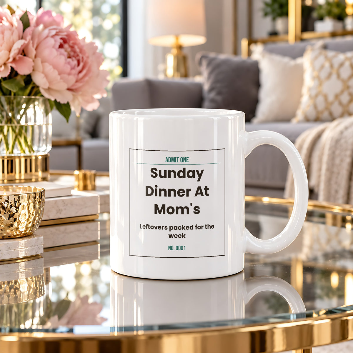 Son Coffee Mug Sunday Dinner At Mom's Ticket From Mom - photo 1