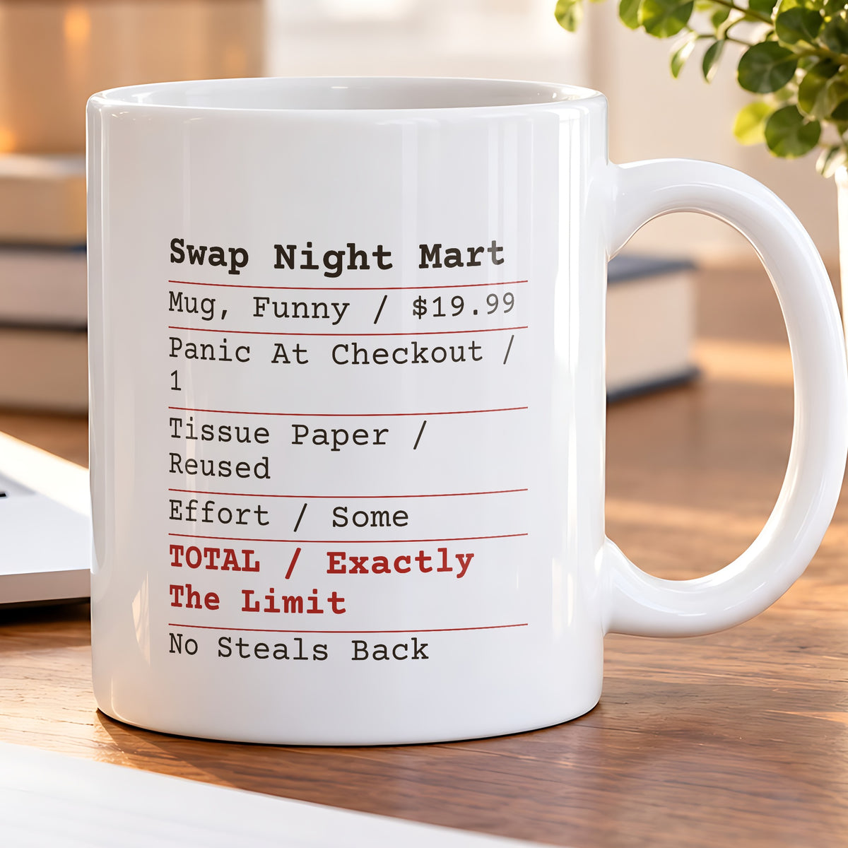 Funny White Elephant Coffee Mug Swap Night Receipt For Coworkers - photo 5