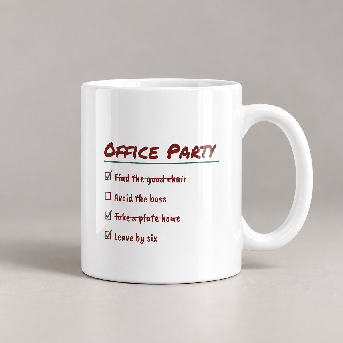 Funny Christmas Coworker Coffee Mug Take A Plate Home Leave By Six - photo 1