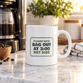 Funny Tea Lover Coffee Mug Bag Out At 3:00 Not 3:05 For Tea Purists - photo 1