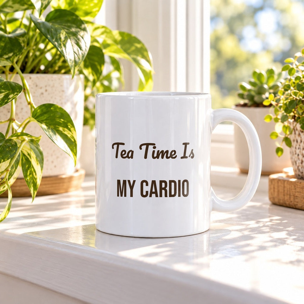 Funny Tea Mug Tea Time Is My Cardio For Tea Lovers - photo 3