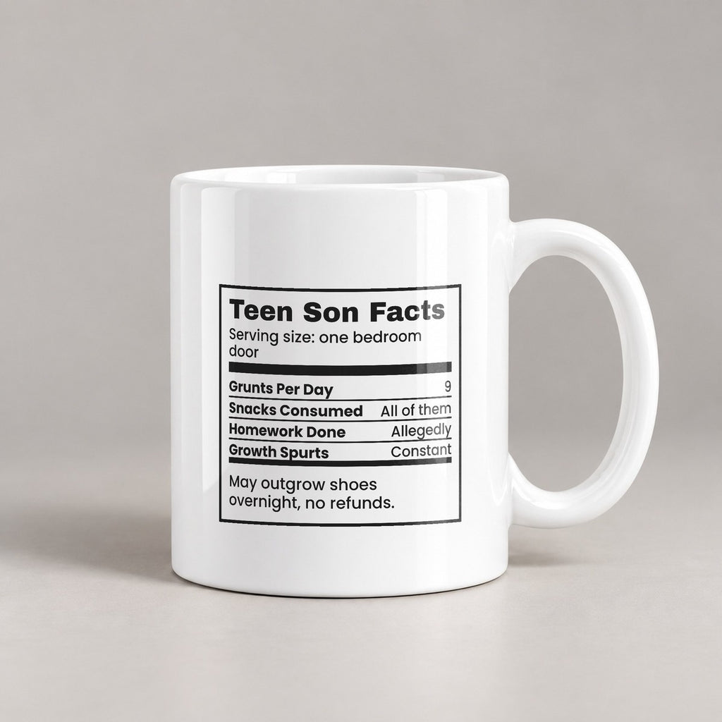 Teen Son Coffee Mug Grunts Per Day Funny - photo 3