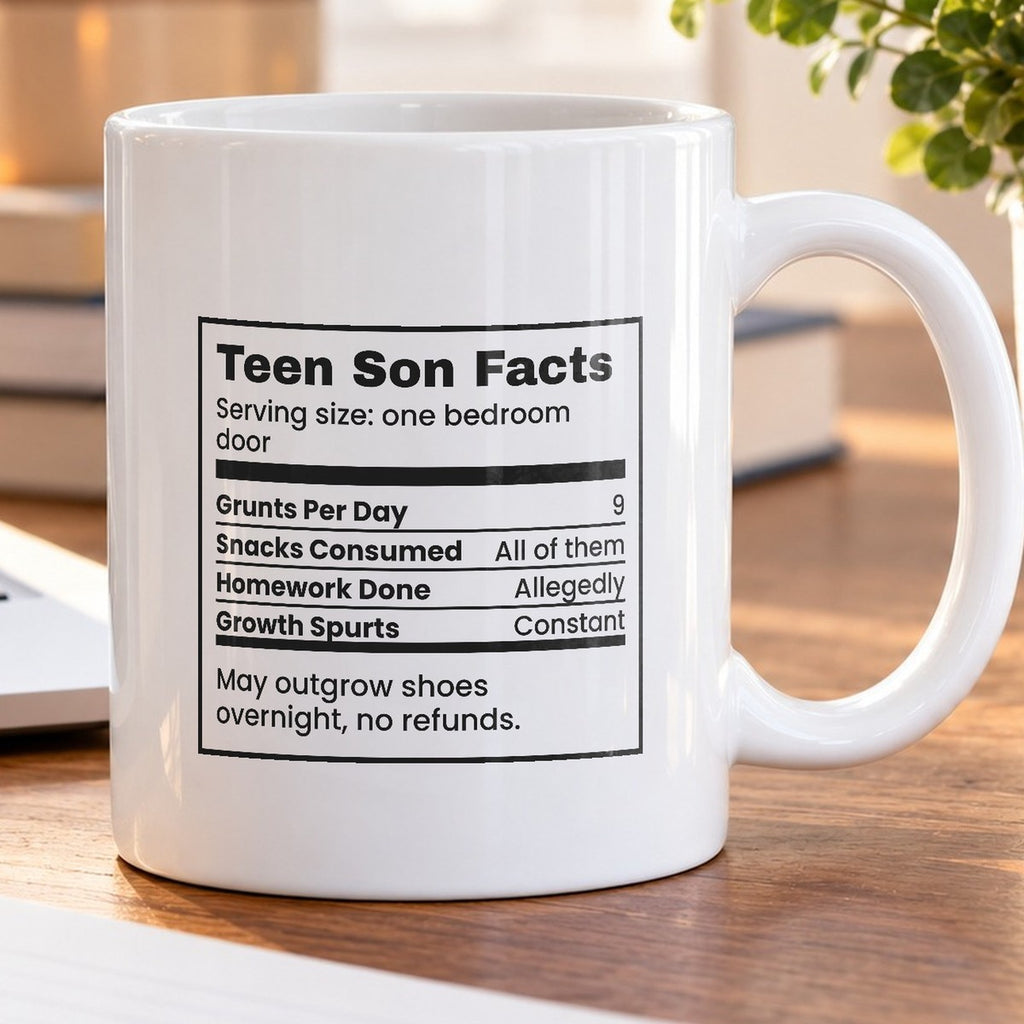 Teen Son Coffee Mug Grunts Per Day Funny - photo 5