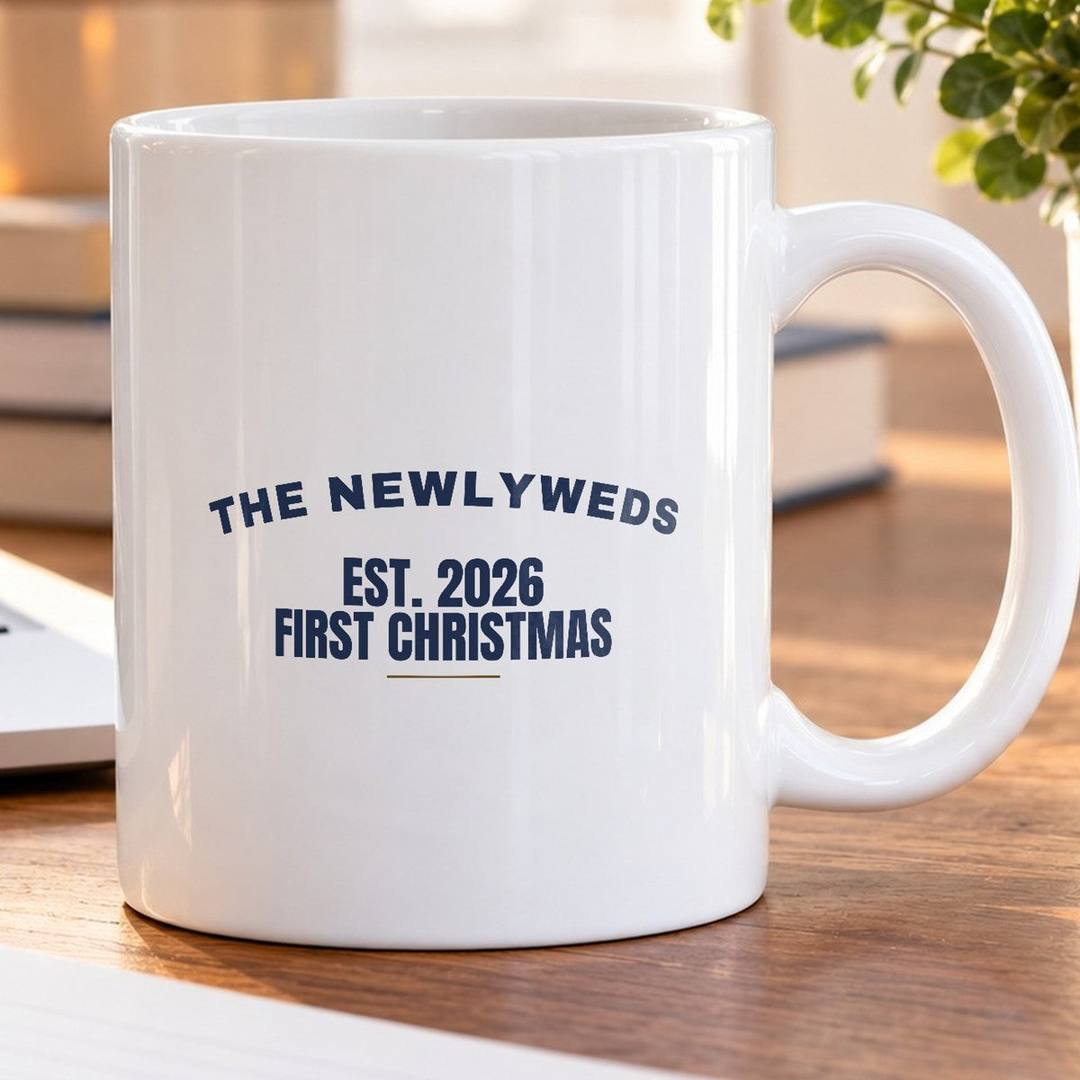 The Newlyweds Est 2026 First Christmas Coffee Mug For Married Couple - photo 5